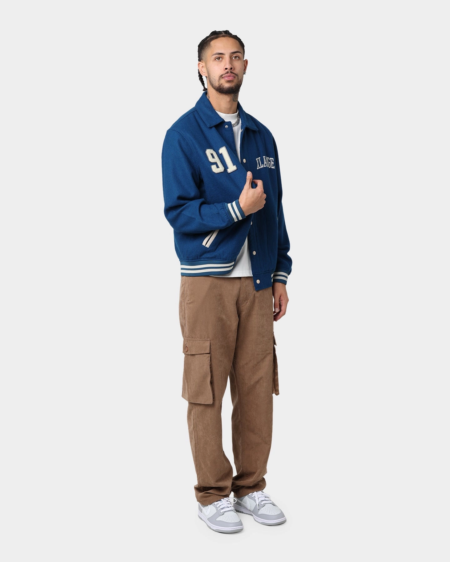 Sense Sports use XLARGE Varsity Club Jacket Navy