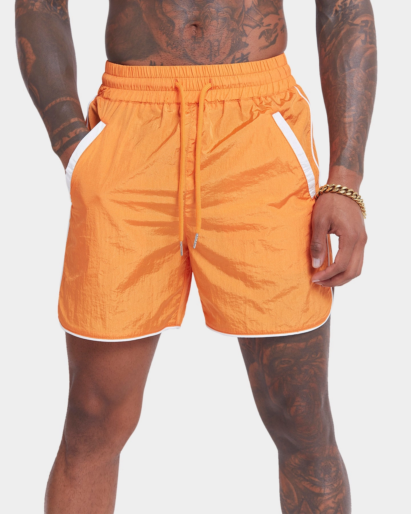 XXIII Aada Satin Shorts Copper tropical style