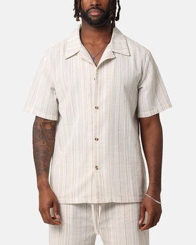 Brunch Outfit Edgy Design XXIII Alejandro Button Up Shirt Cream/Tan