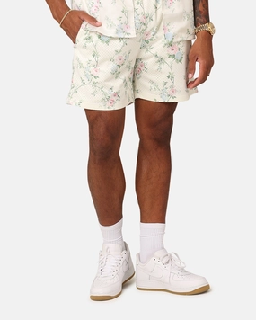 XXIII Anthony Mesh Shorts Cream/Blue/Pink Travel Fashion StretchWaistband