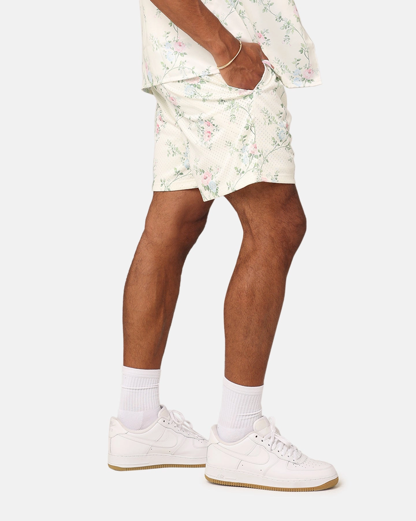 XXIII Anthony Mesh Shorts Cream/Blue/Pink Four Way Stretch