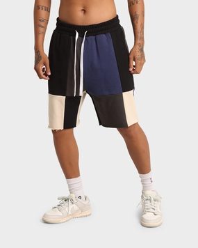 Moisture Wicking Lining Reflective Safety Stripes XXIII Avani Patchwork Shorts Multi
