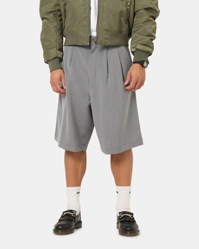 XXIII Baggy Pleated Shorts Grey fishing attire