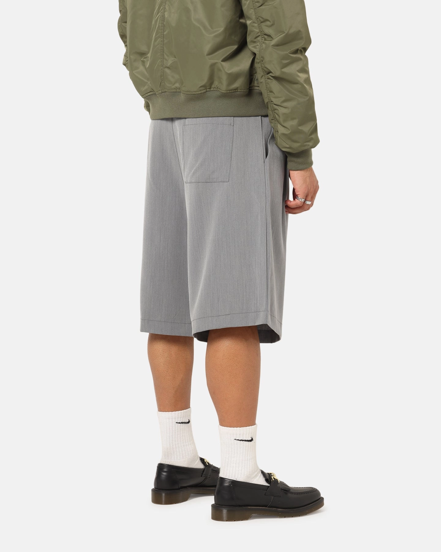 XXIII Baggy Pleated Shorts Grey Zero Bulk Packaging