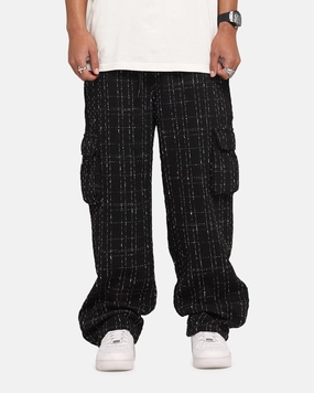 No Irritation Seams XXIII Boucle Tweed Cargo Pants Black