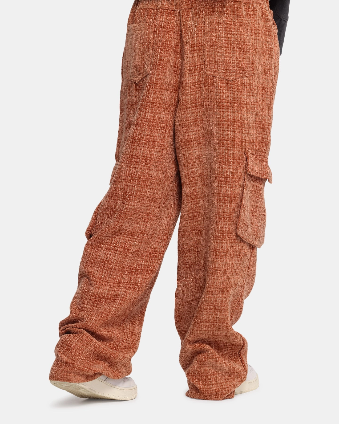 SoftTouchFinish XXIII Boucle Tweed Cargo Pants Rust