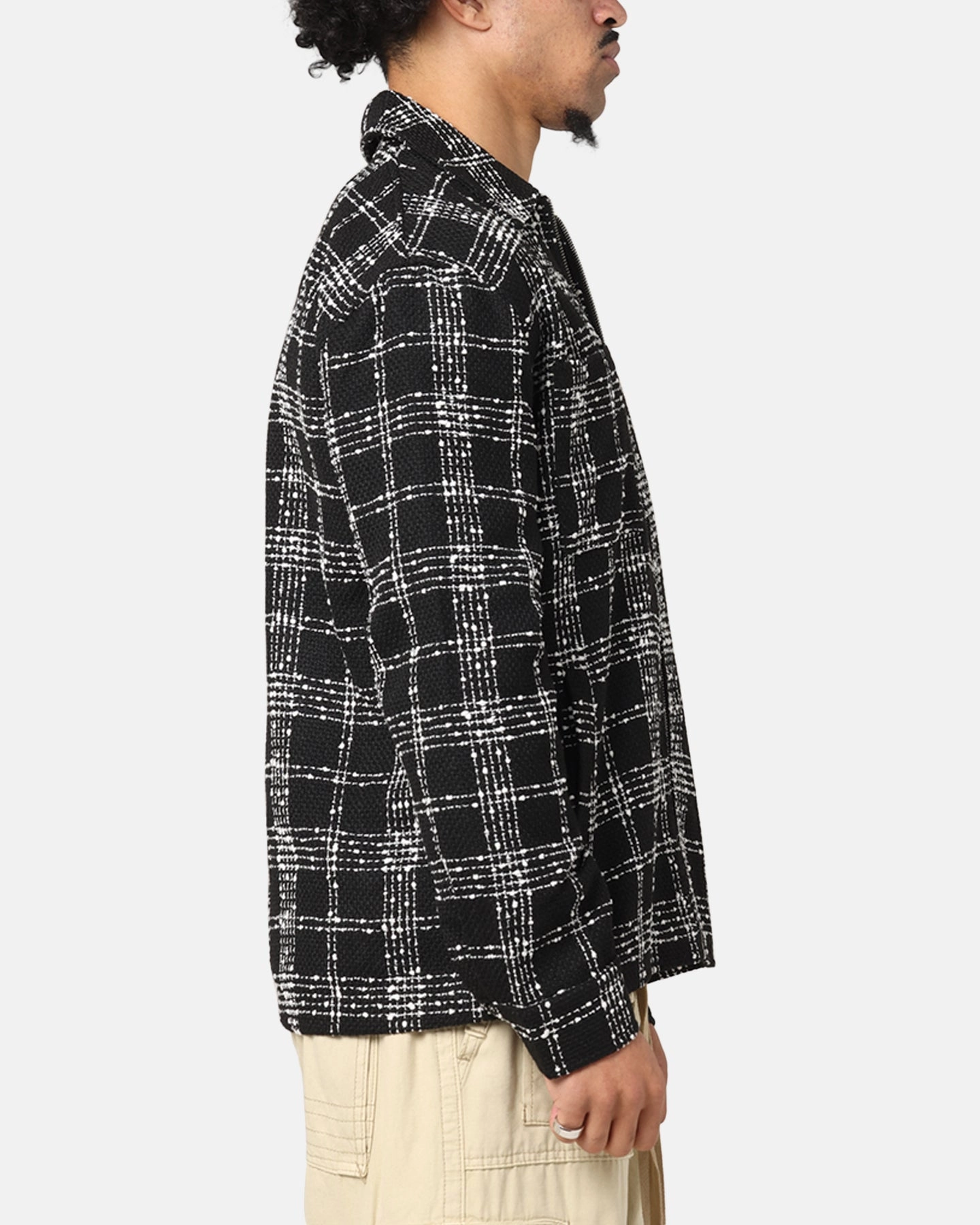 Mountain XXIII Boucle Tweed Zip Jacket Black/White