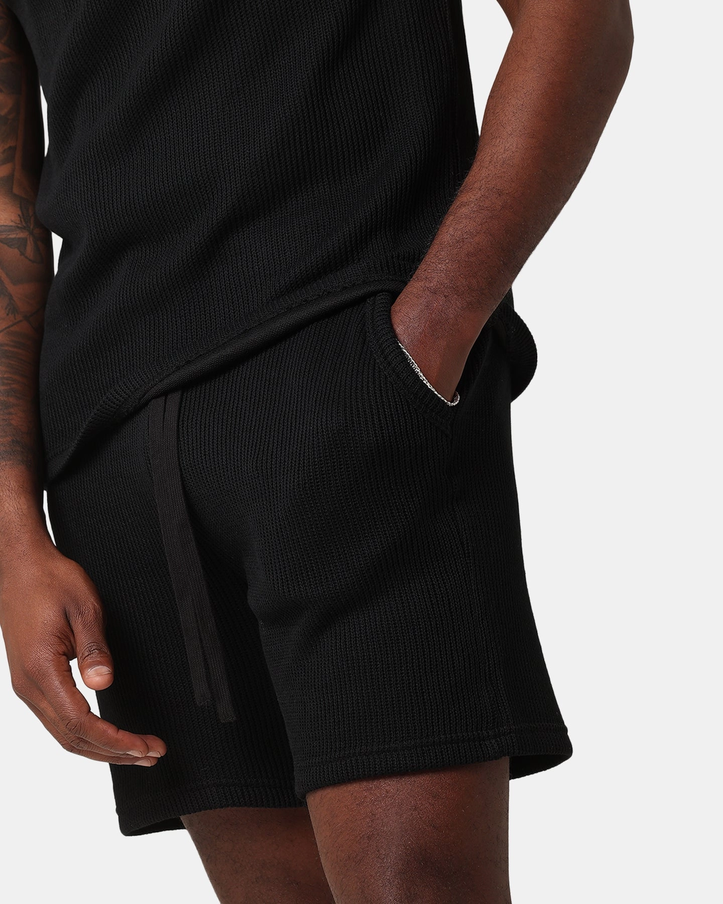 XXIII Broad Knit Shorts Black fade resistant color