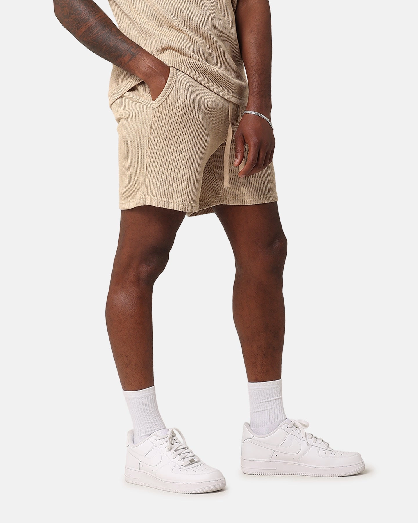 fall shorts XXIII Broad Knit Shorts Tan