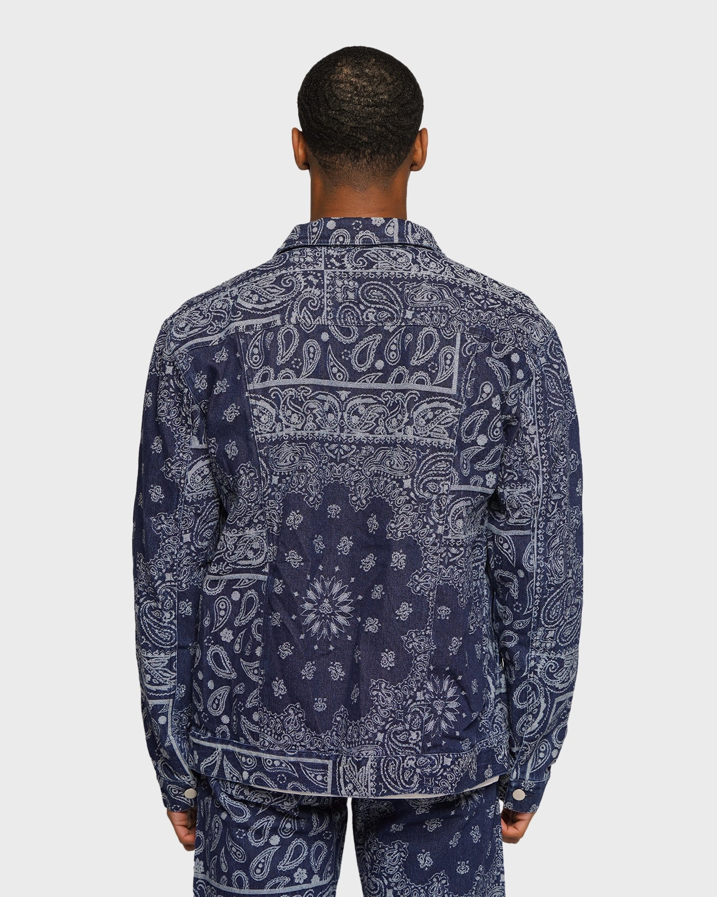 XXIII Cashel Paisley Denim Jacket Blue All Day Use