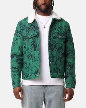 Valentine's look XXIII Chelsea Jacquard Sherpa Jacket Green/Blue