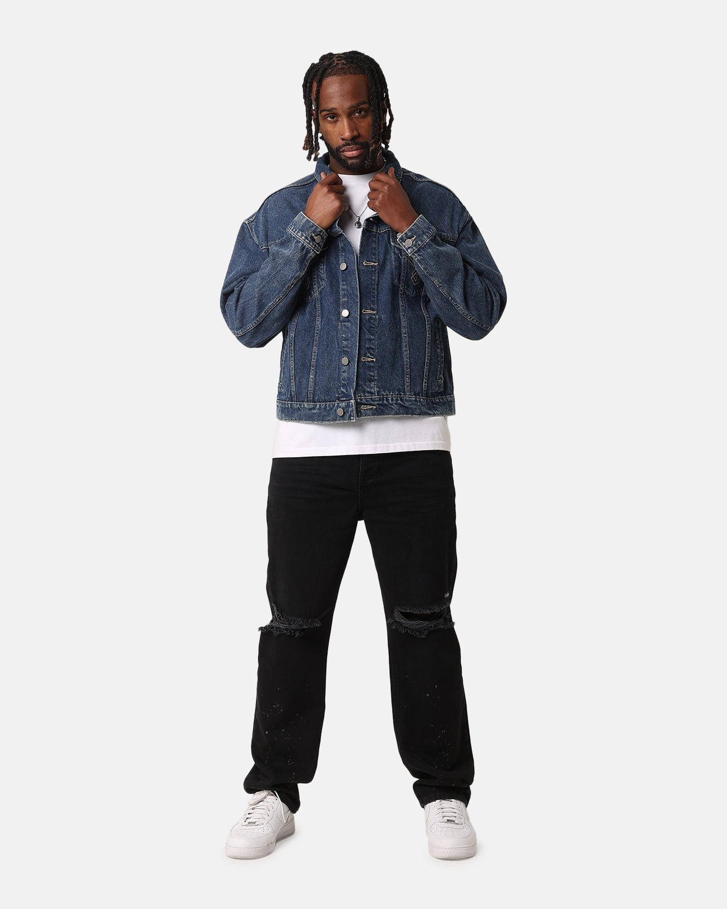 Viewpoint XXIII Classic Trucker Denim Jacket Mid Blue
