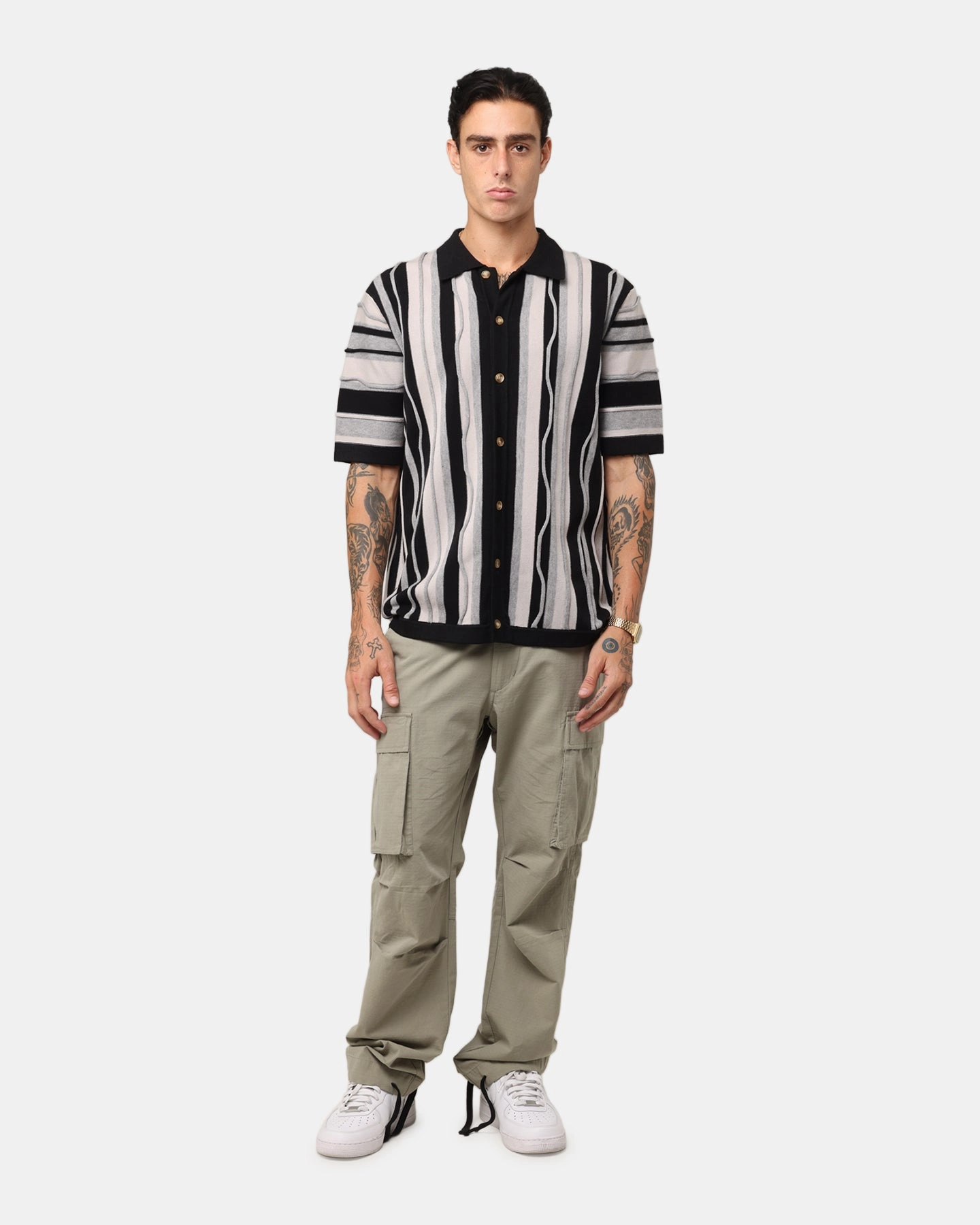 All-Ages Fit XXIII Coogee Button Up Shirt Black/Grey