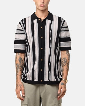 XXIII Coogee Button Up Shirt Black/Grey Business casual tailored look