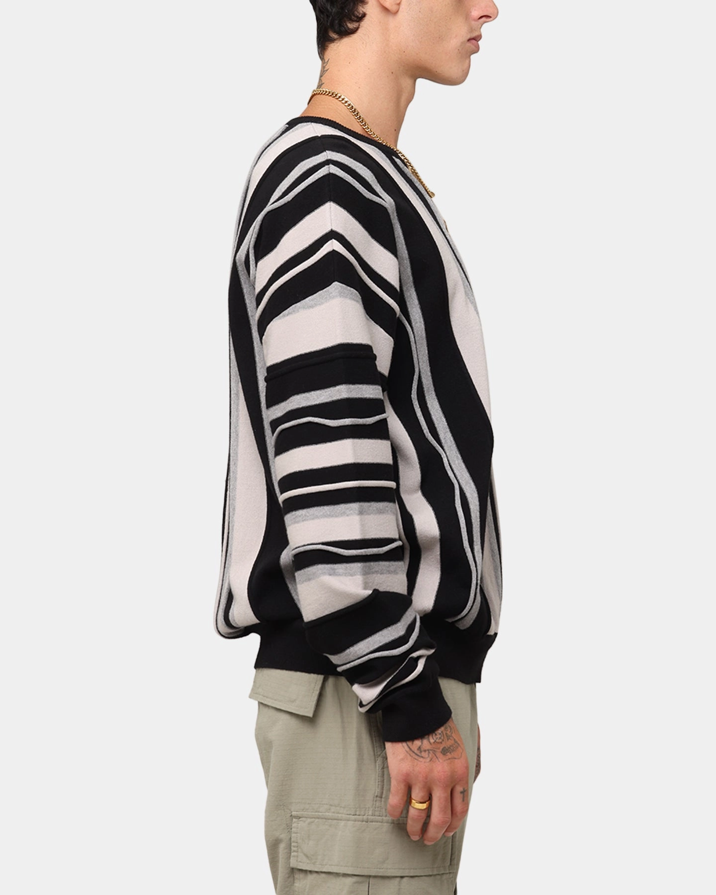 Classic Cut Cotton Twill XXIII Coogee Pullover Black/Grey