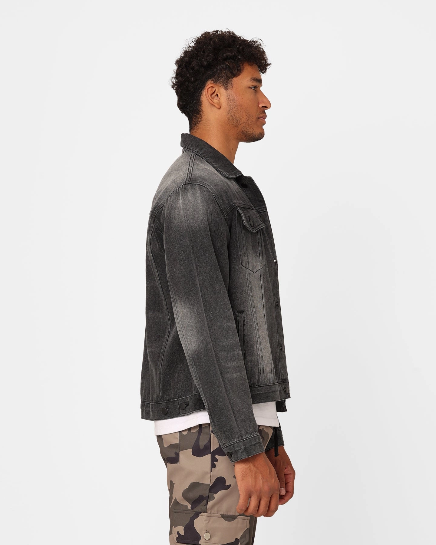 XXIII Cooper Denim Jacket Black Acidwash hunting