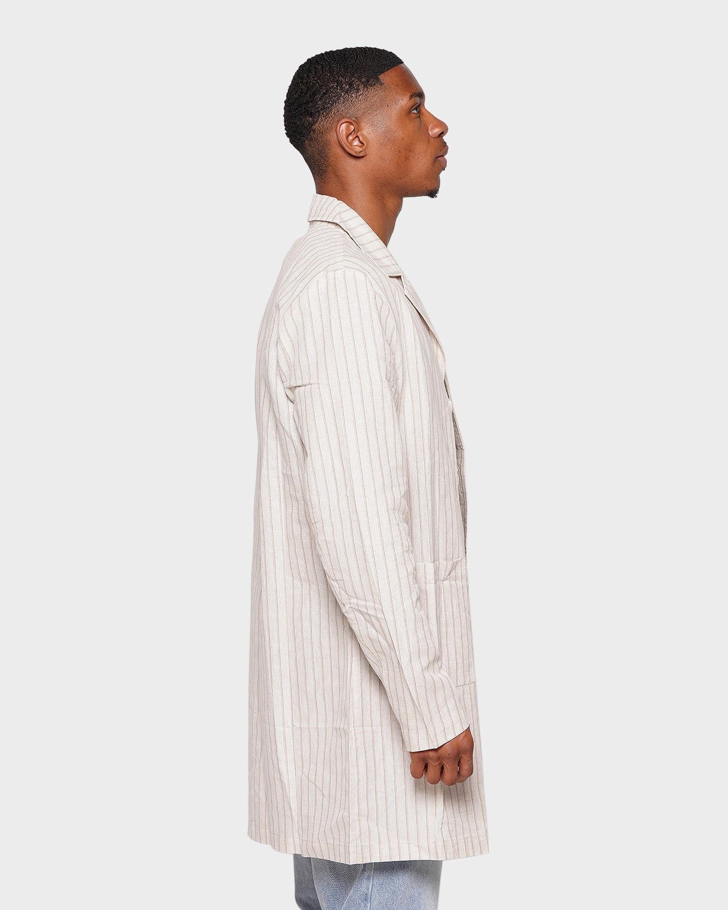 Work Comfort Convertible Features XXIII Corbenic Linen Overcoat Beige