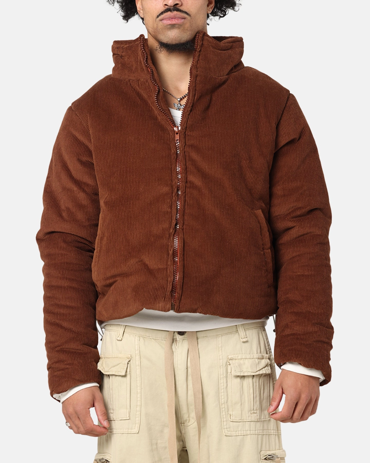 Active Use Urban Style XXIII Corduroy Flight Jacket Brown