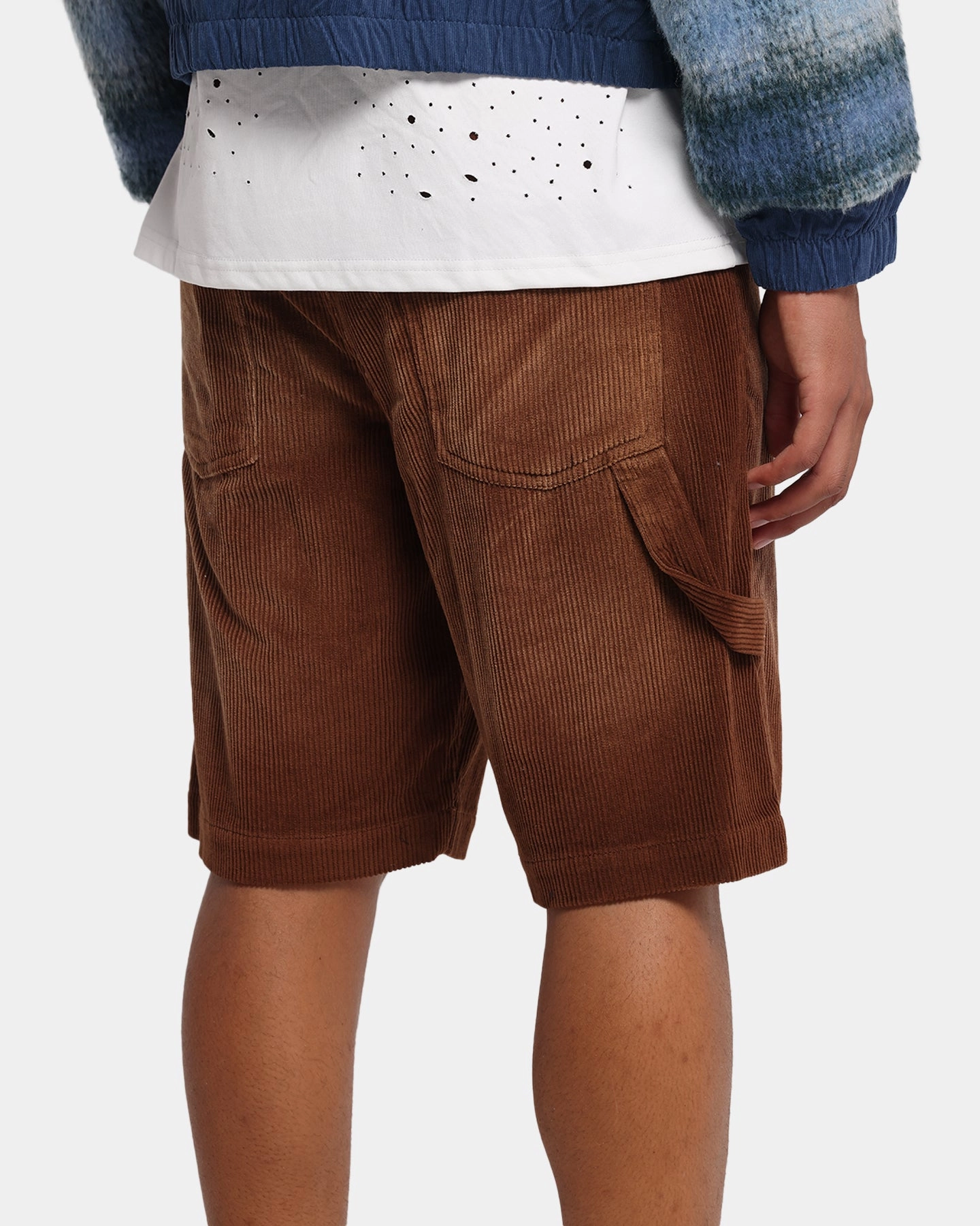 XXIII Corduroy Wash Jorts Brown Water resistant coating Flexible Fabric