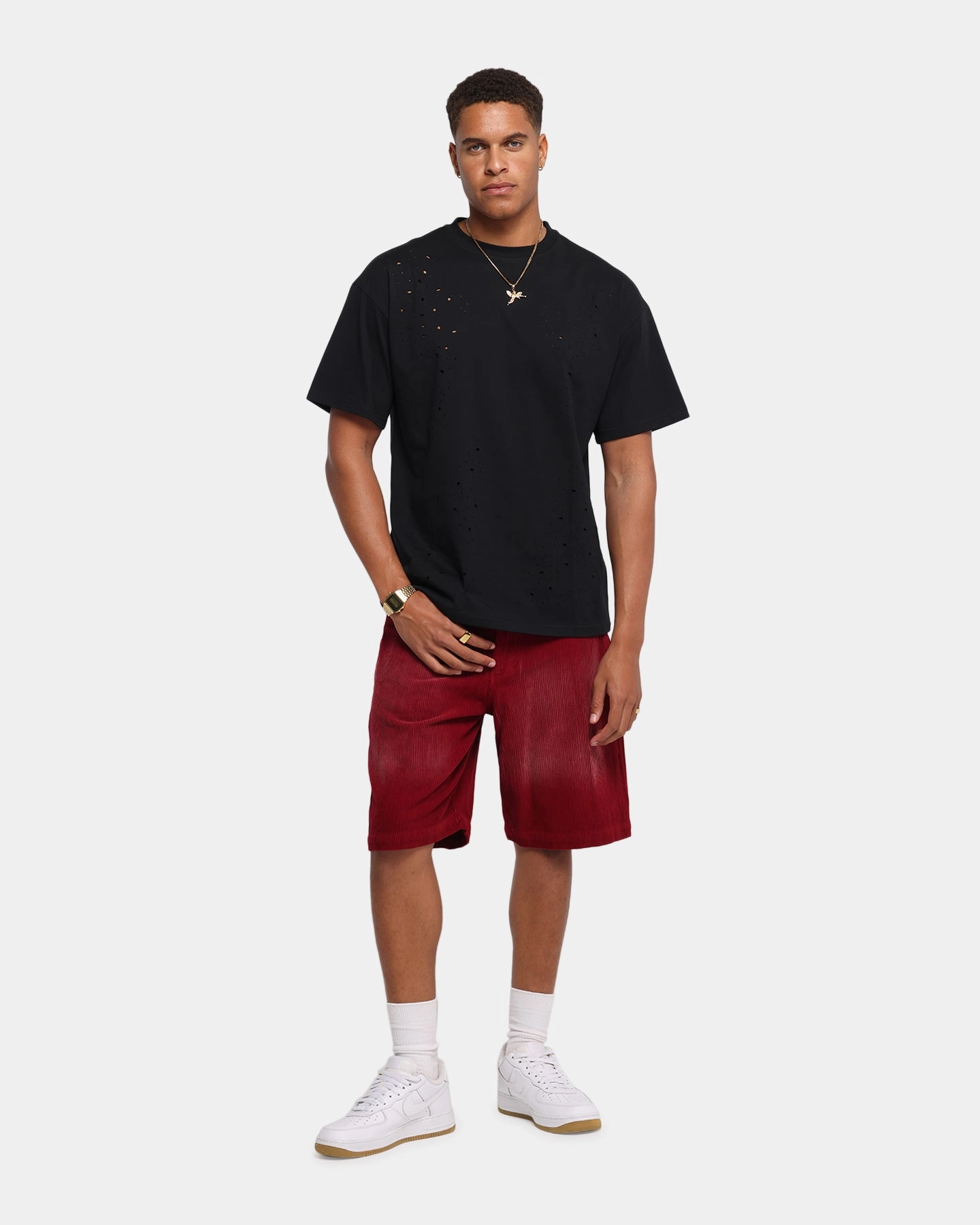 Outdoor Look Outdoor Activity XXIII Corduroy Wash Jorts Burgundy