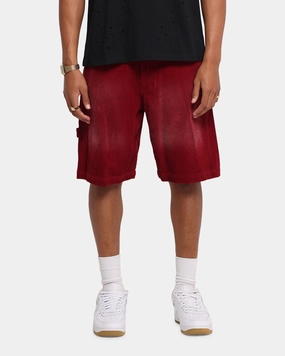 XXIII Corduroy Wash Jorts Burgundy Beach Ready Shorts