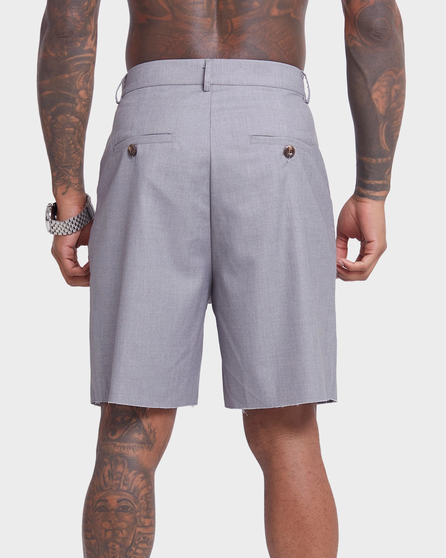 Moisture Wicking Technology Preppy look XXIII Cut Off Work Shorts Grey