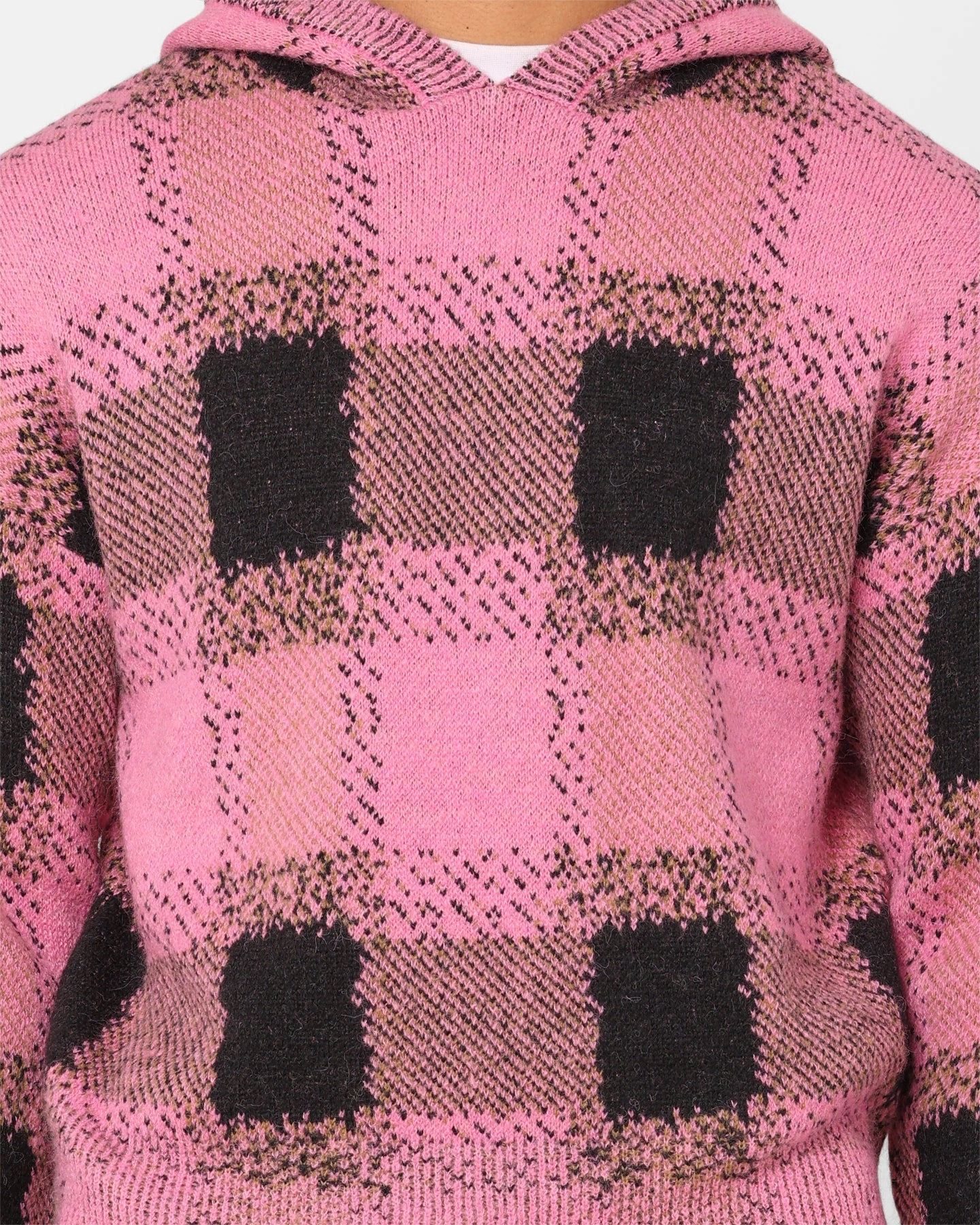 XXIII Dalas Plaid Hoodie Pink/Black Approach