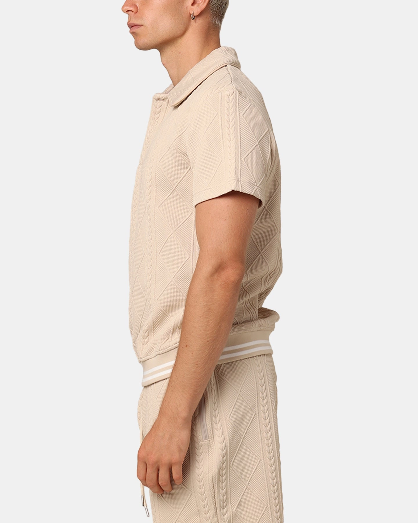 Durable Double Stitching XXIII Danny Knit Polo Shirt Beige
