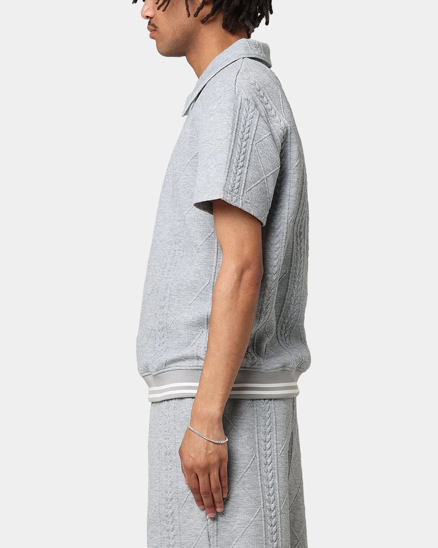 Youthful Appeal QuickDry Technology XXIII Danny Knit Polo Shirt Grey