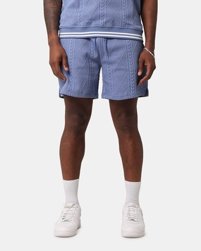 XXIII Danny Knit Shorts Floral Blue Everyday Feel