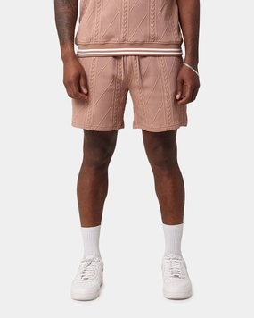 Compact Storage Pocket Luxury Brand XXIII Danny Knit Shorts Mocha