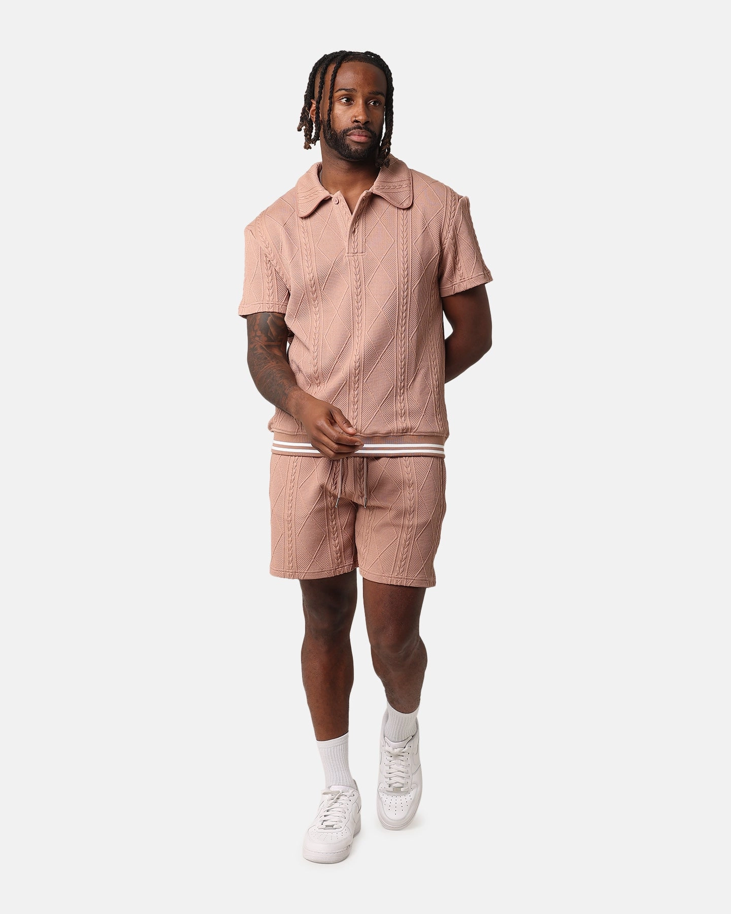 XXIII Danny Knit Shorts Mocha Abrasion Resistant Edges