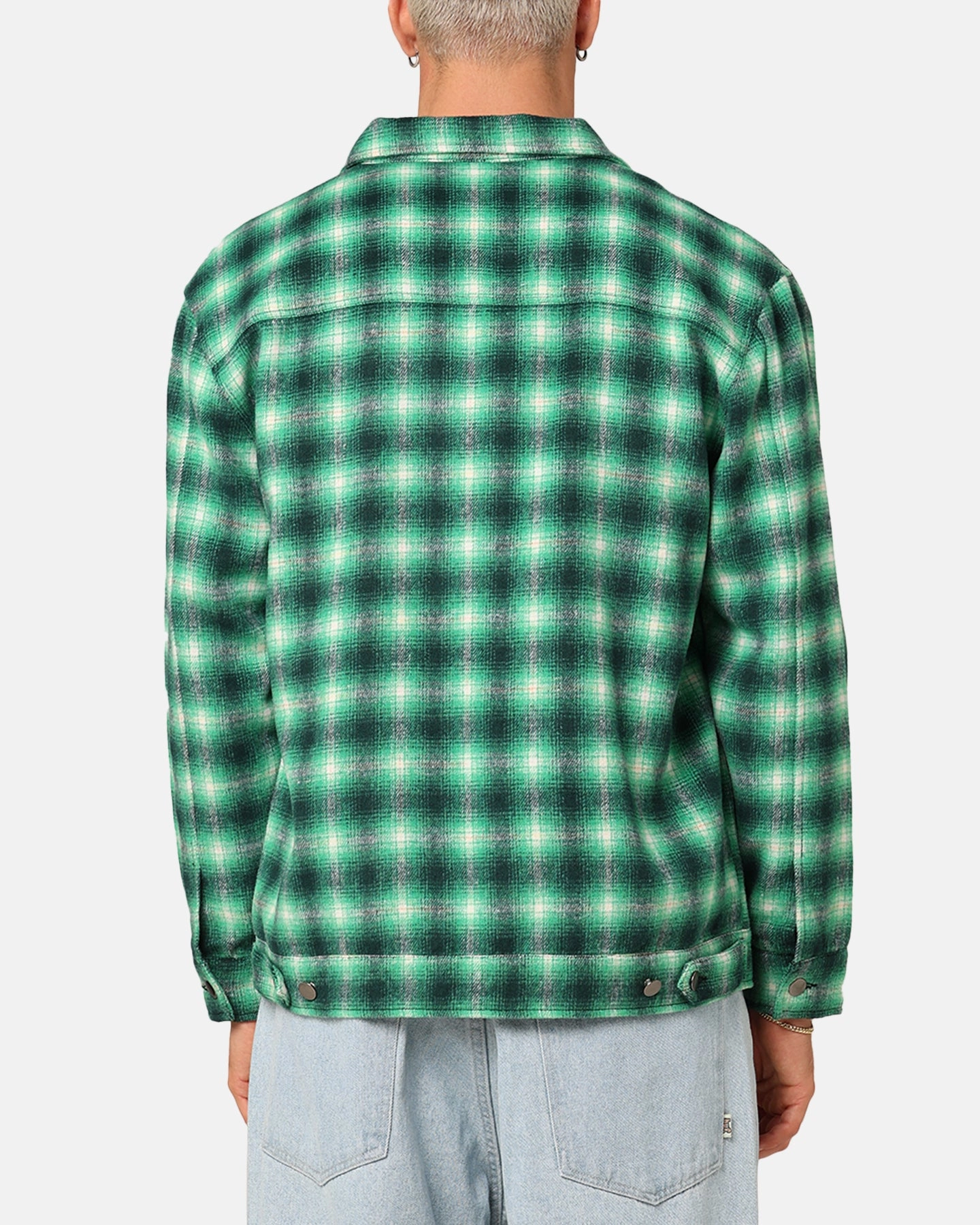XXIII Darby Plaid Shacket Green/Black cruise trip