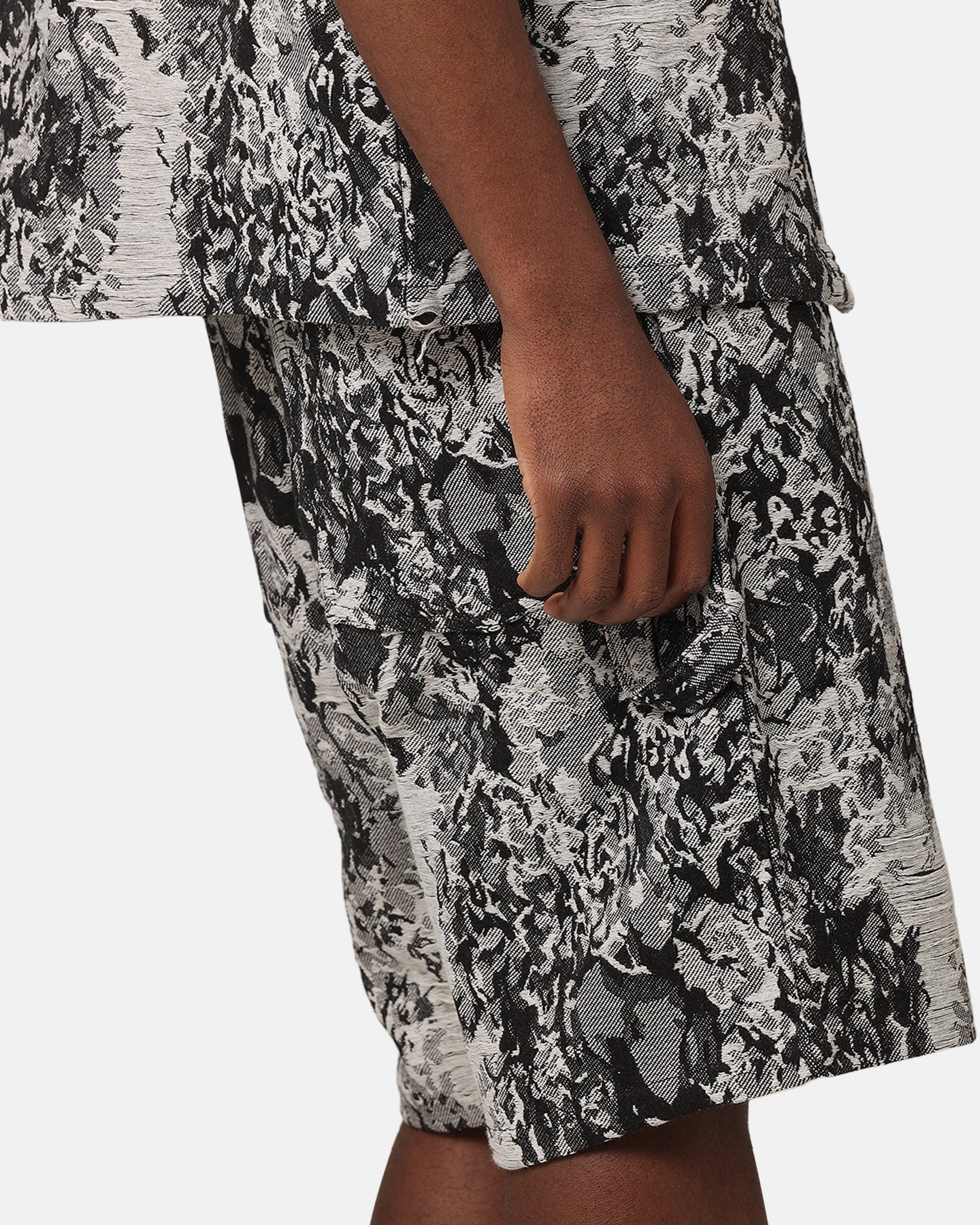 Fresh Day kids wear XXIII Denim Jacquard Shorts Black Denim