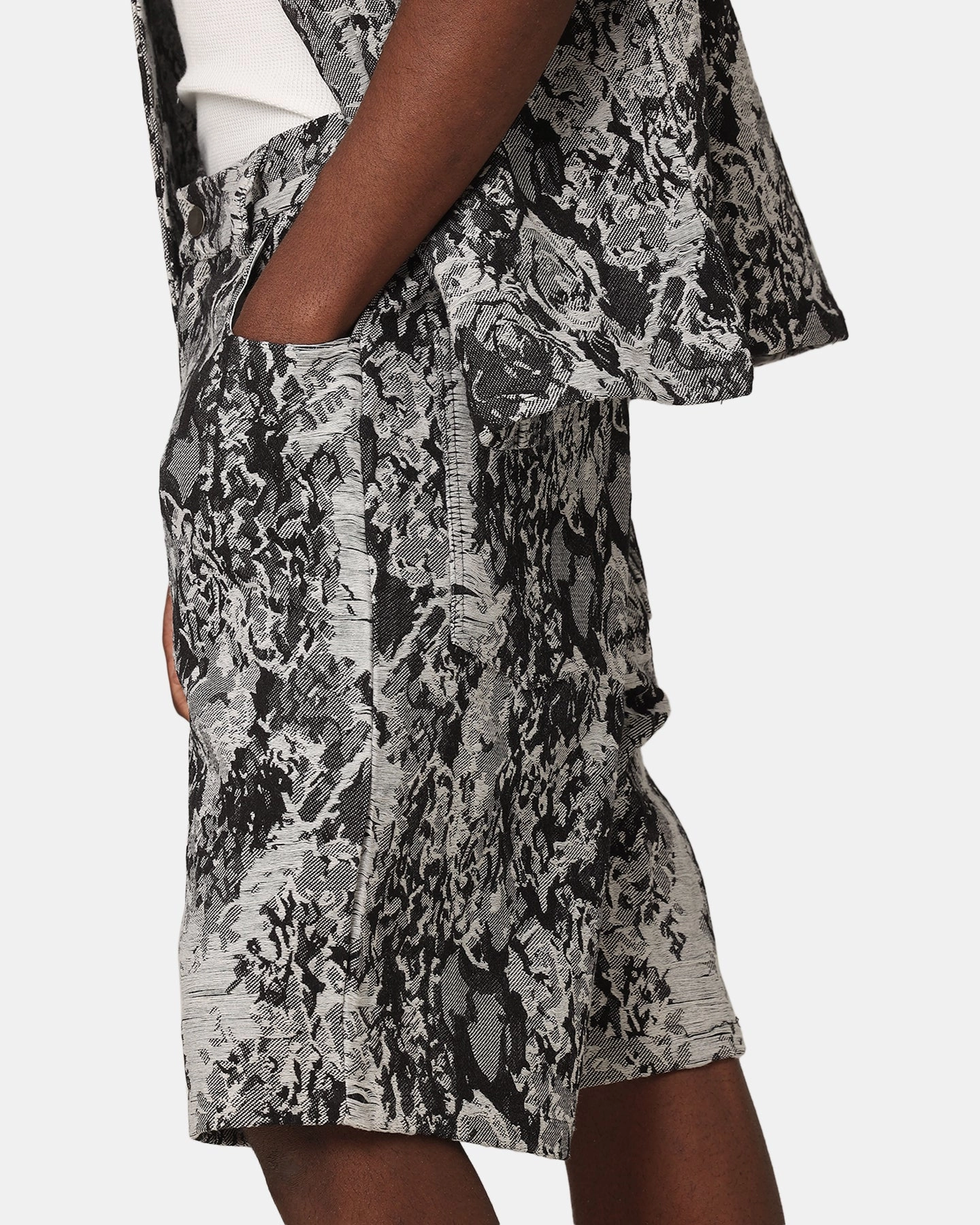 adventure apparel XXIII Denim Jacquard Shorts Black Denim