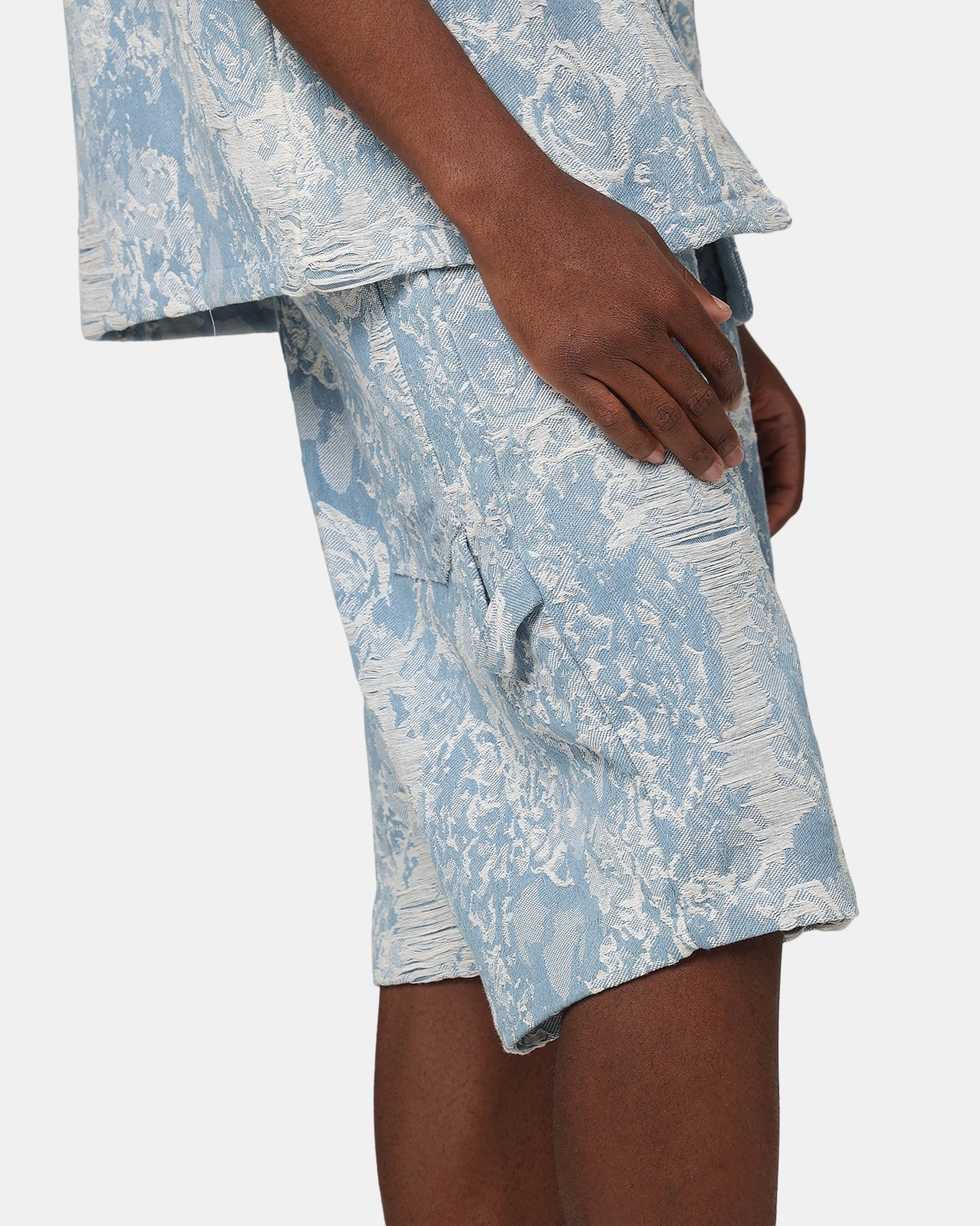 Go Light XXIII Denim Jacquard Shorts Pacific Blue