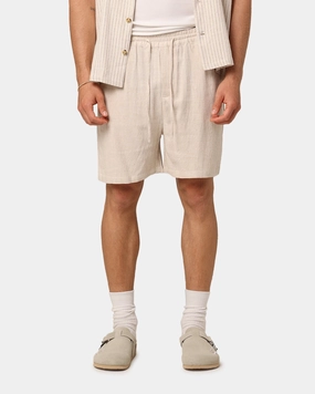 XXIII Ezrah Linen Shorts Oatmeal Versatile Shorts
