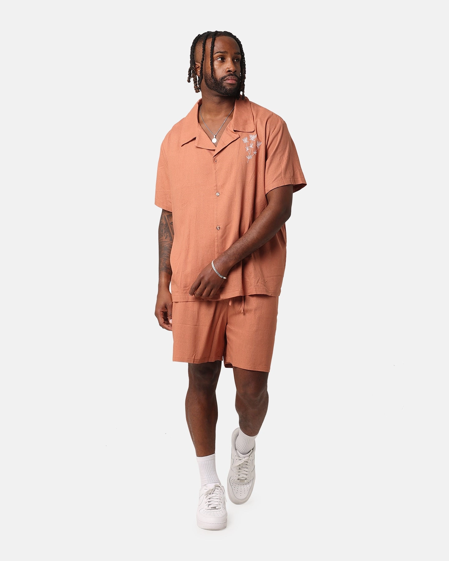Tactical Attachment Loops XXIII Ezrah Linen Shorts Tan