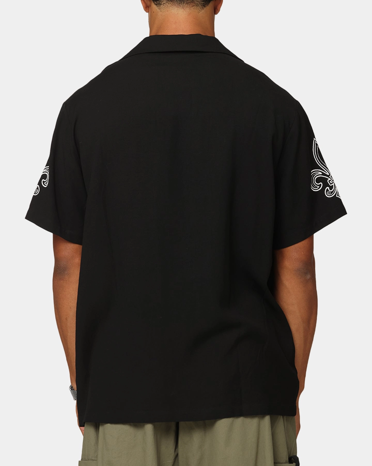Soft Texture XXIII Fleur Linen Button Up Shirt Black