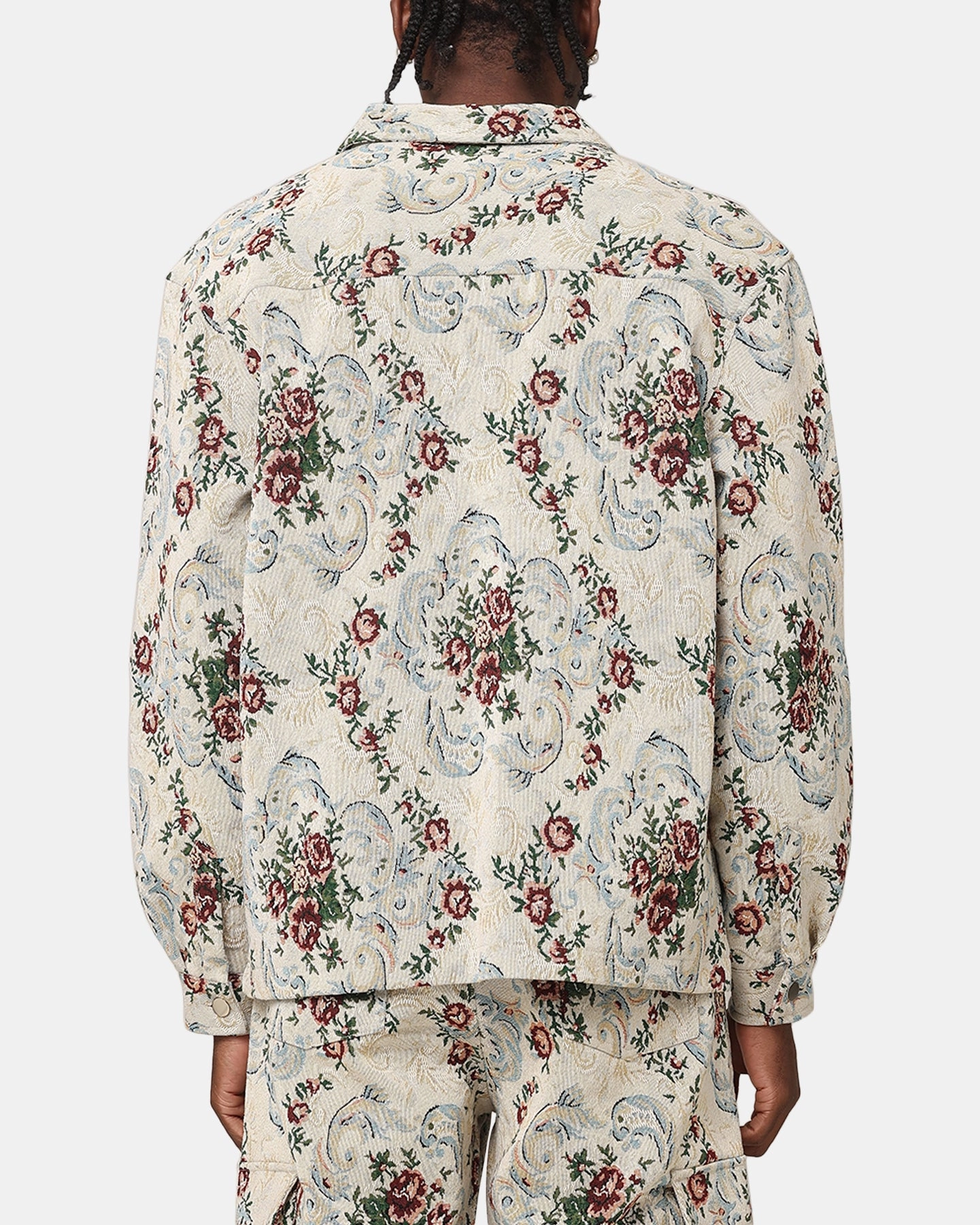 XXIII Floral Jacquard Jacket White Antique All Weather Protection