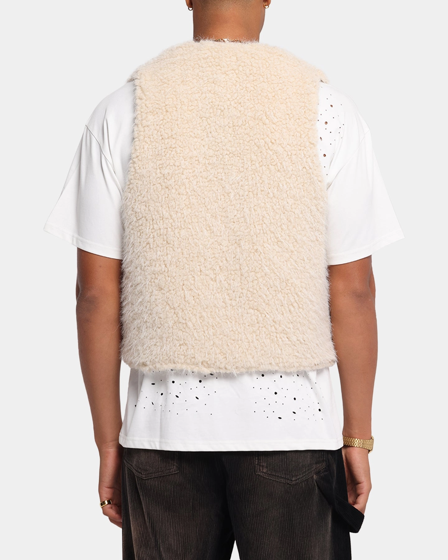 Water Repellent Coating XXIII Fur Vest Cream