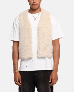XXIII Fur Vest Cream Temperature Regulating Fabric