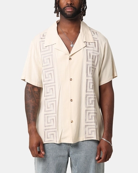 XXIII Hellas Linen Button Up Shirt Off White Wrinkle-Resistant