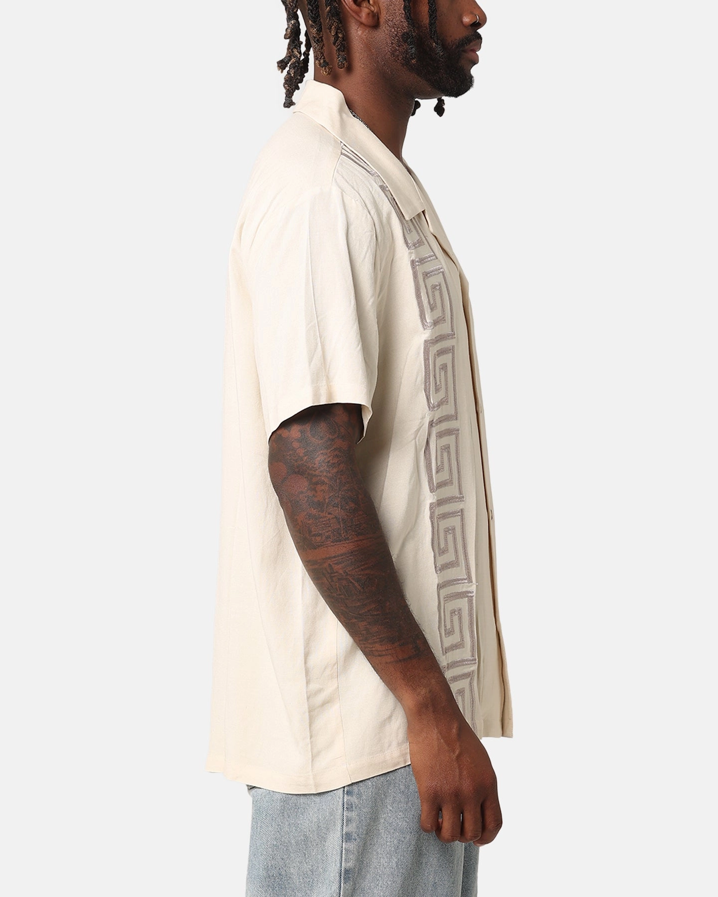Flexible Material Thermal regulation XXIII Hellas Linen Button Up Shirt Off White