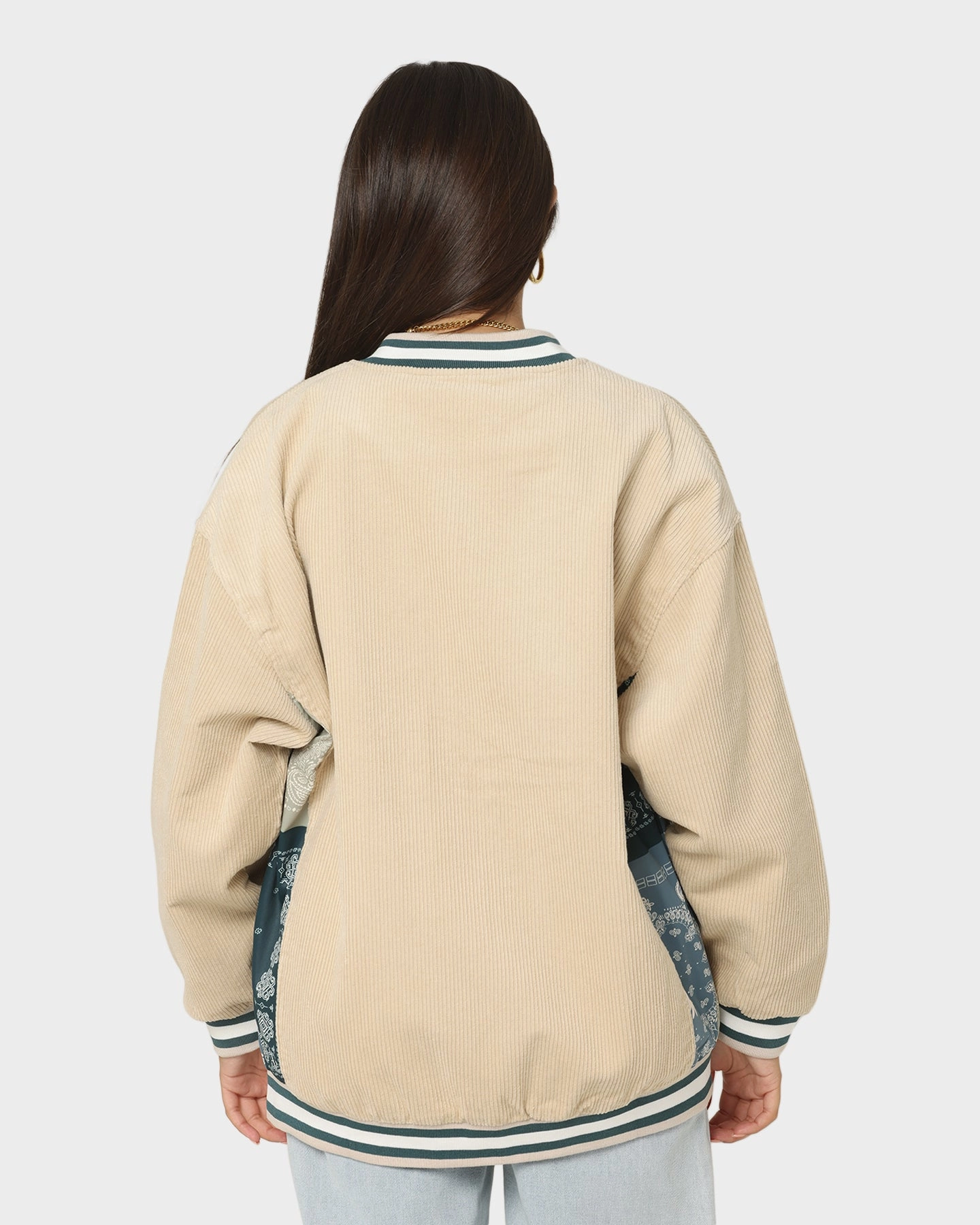Imagine XXIII Hellekin Cord Bomber Jacket Cream