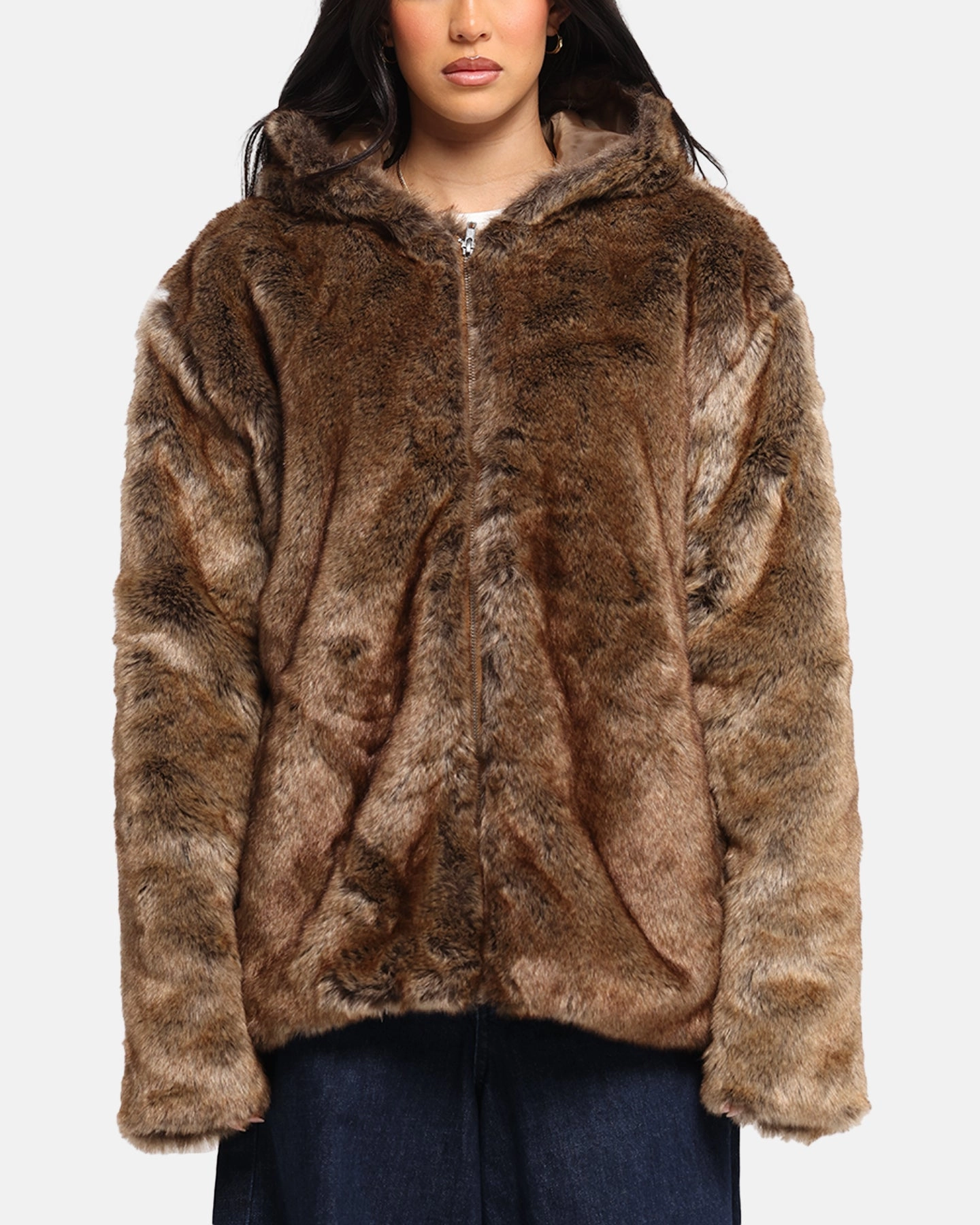 Retro XXIII Into The Wild Fur Jacket Brown