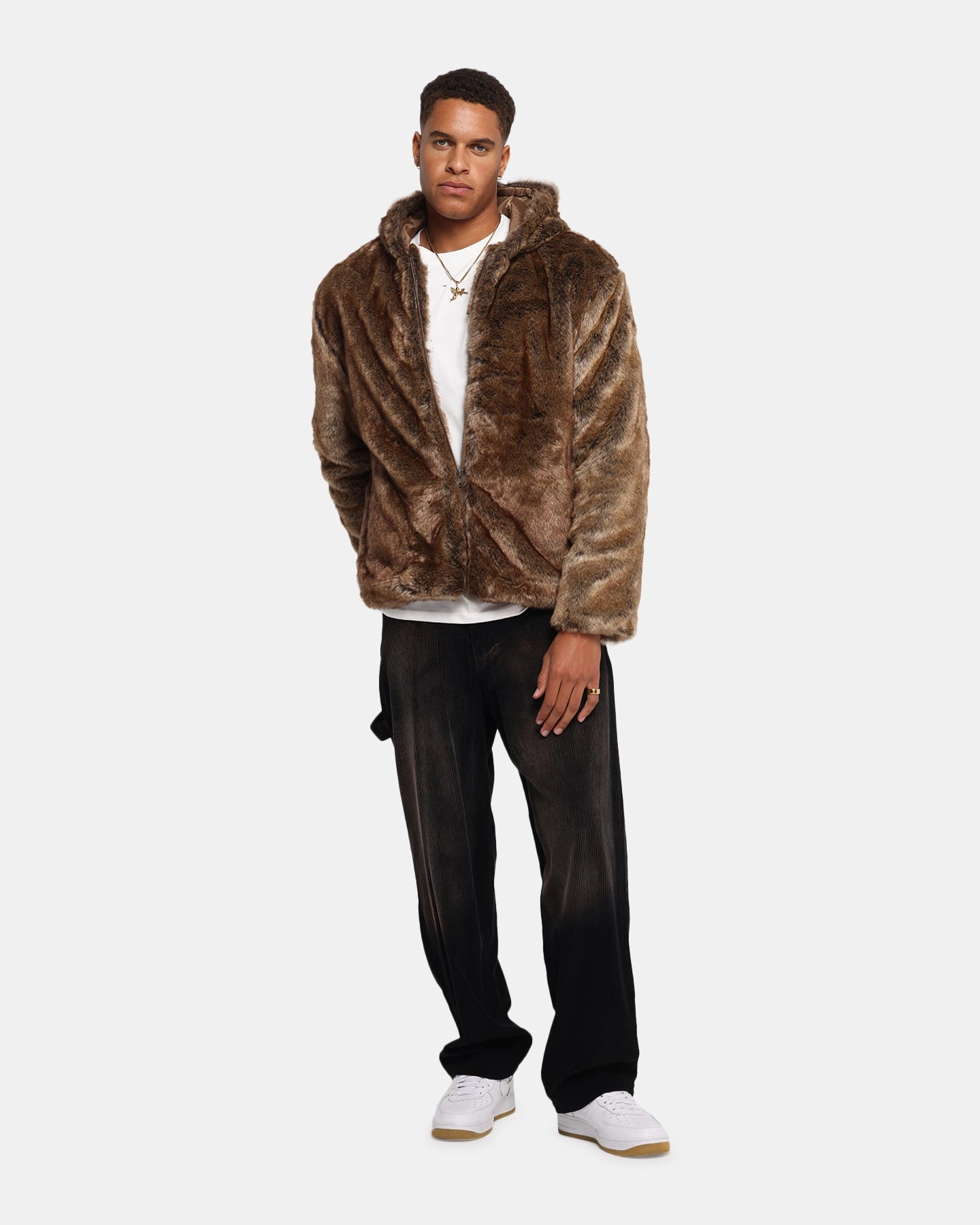 XXIII Into The Wild Fur Jacket Brown campers