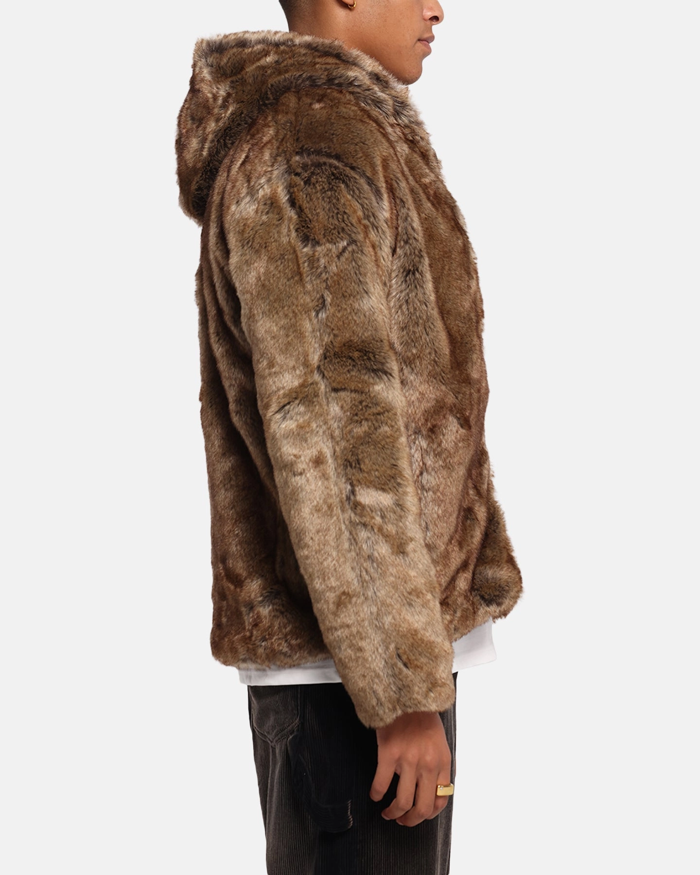 XXIII Into The Wild Fur Jacket Brown gym - goers suitable for sports games