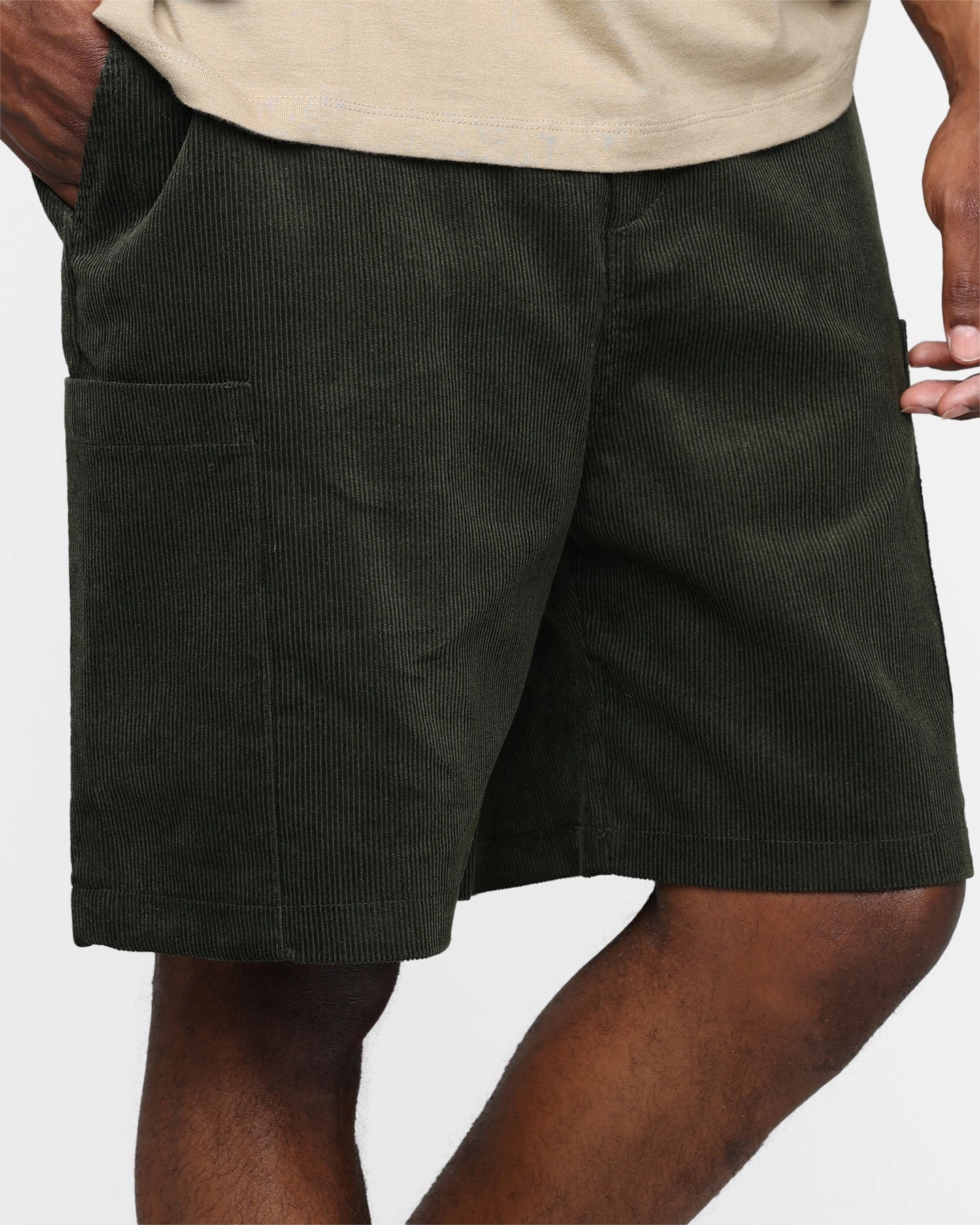 Christmas gift XXIII Jason Corduroy Shorts Dark Green