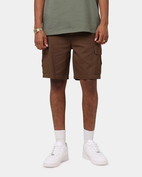Comfy Feel Bold colors XXIII Jordy Cargo Shorts Dark Brown